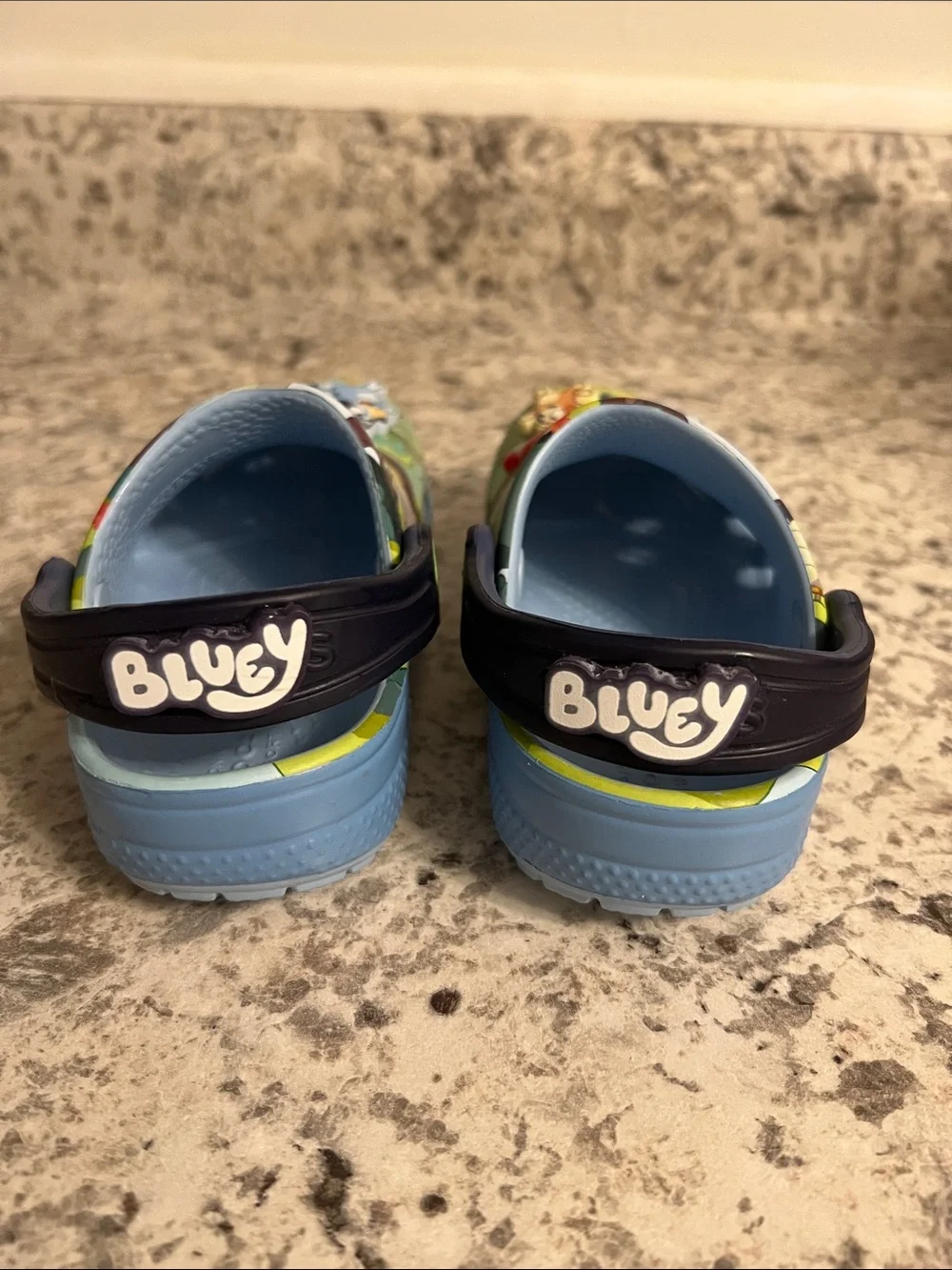 CROCS Kids Green Bluey-Themed Clog Shoes